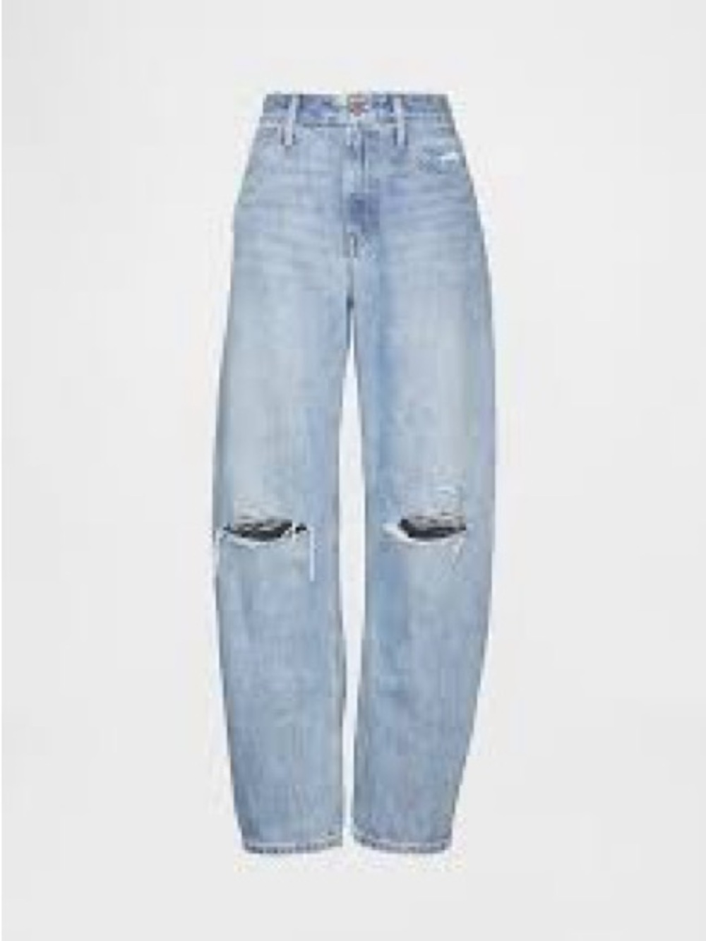GAP high rise barrel jeans light wash 27/4 NWT 5 star Cotton Wide leg denim